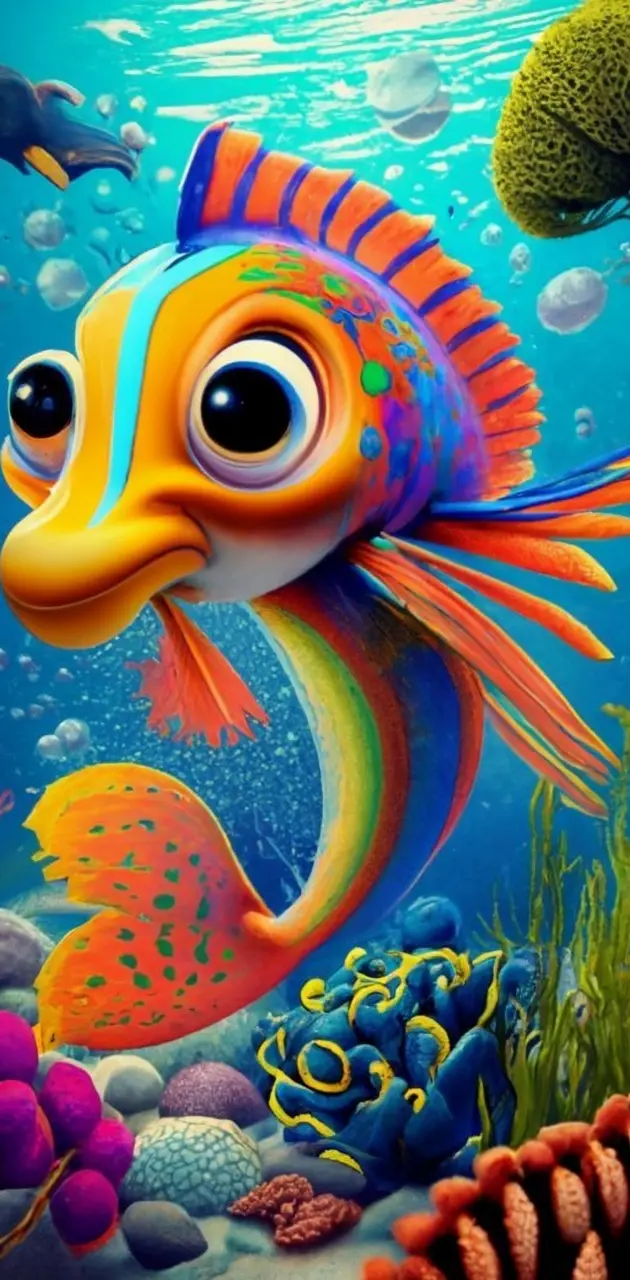 Lindo pez de colores 