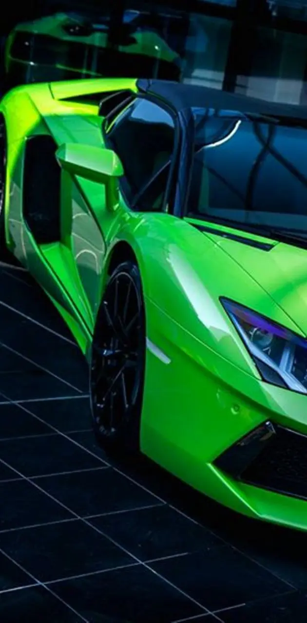 Green Aventador