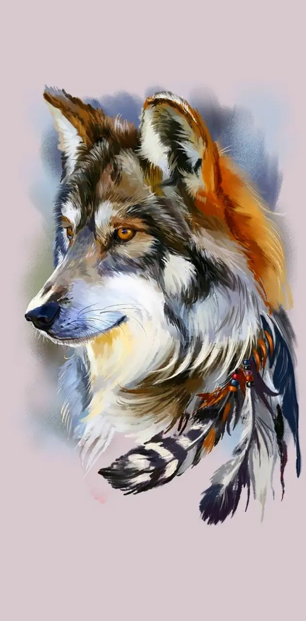 Art Wolf wallpaper by hende09 - Download on ZEDGE™ | 6c6f