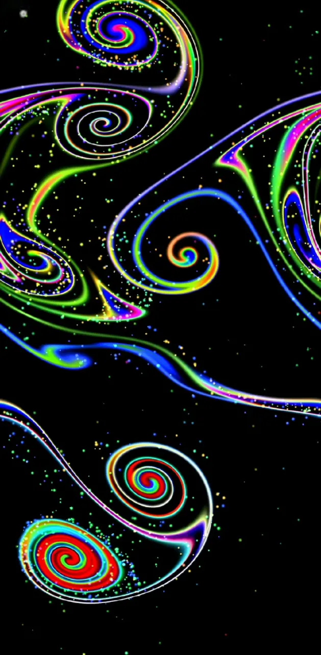 Neon swirls 