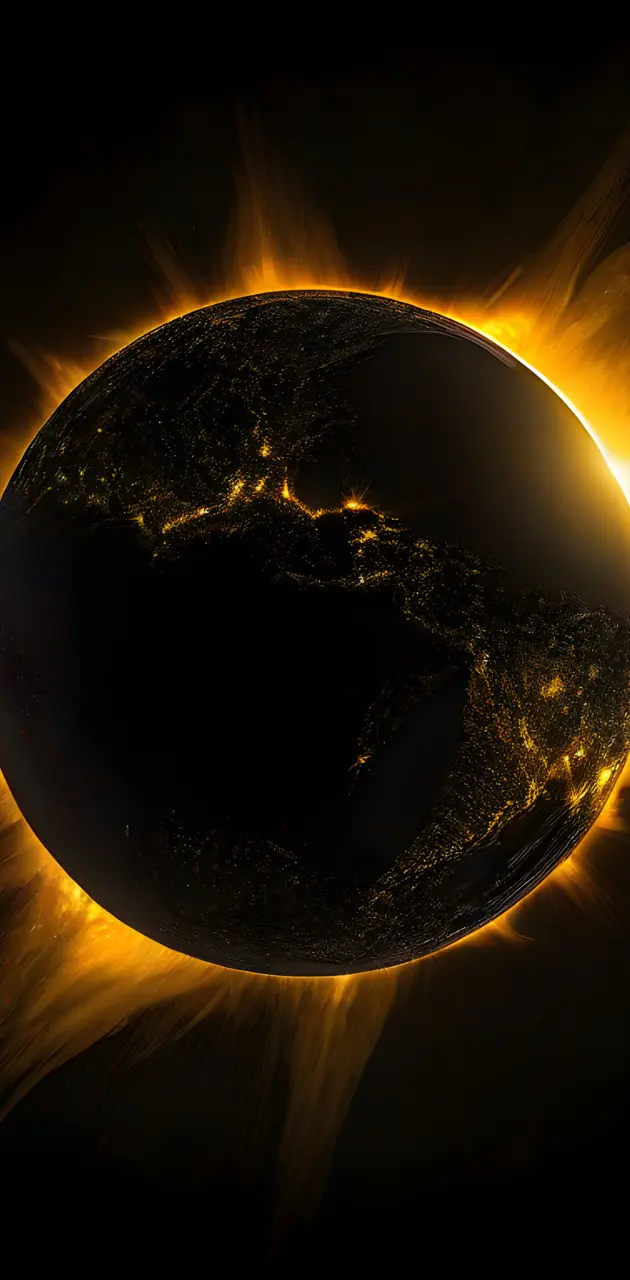solor eclipse 
earth