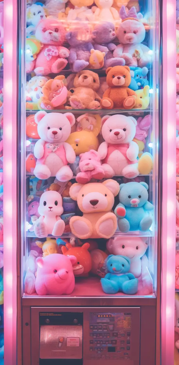 Pink arcade game