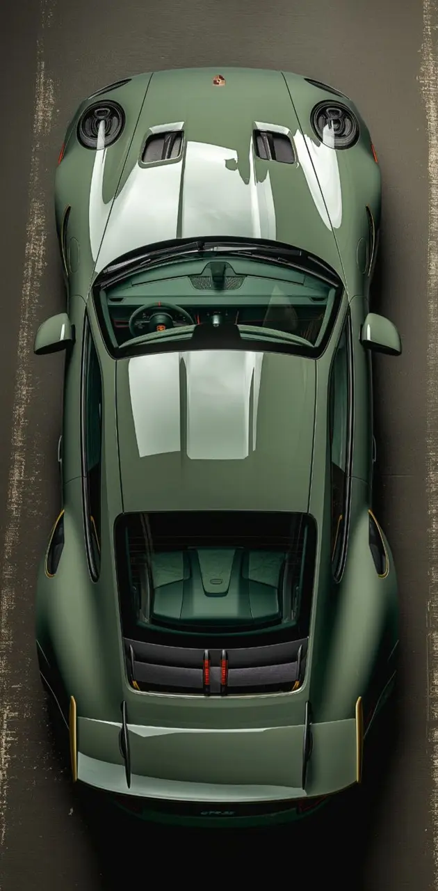 Green Porsche 