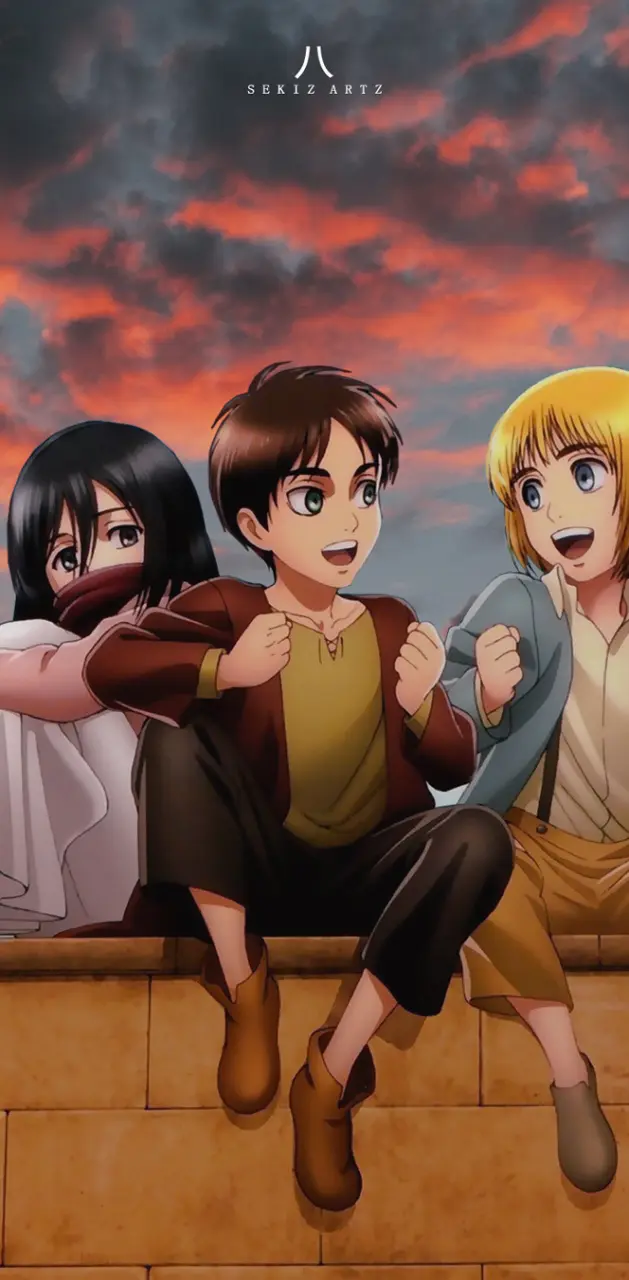 Eren x Mikasa x Armin