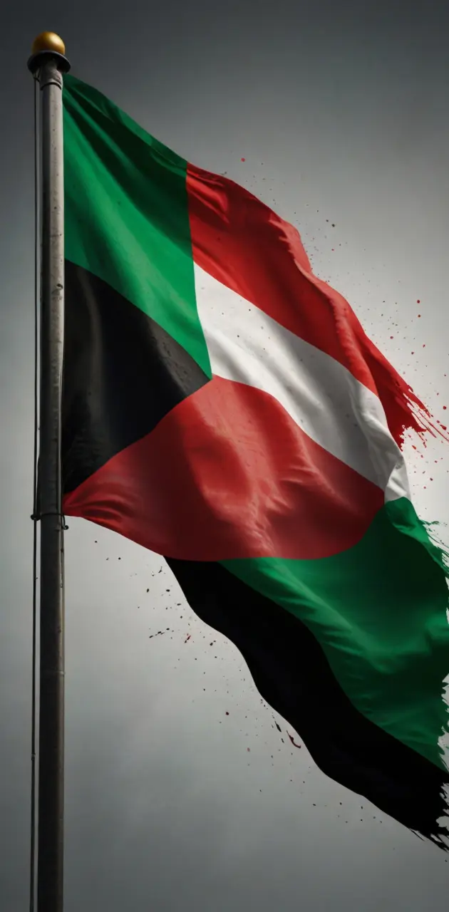Palestine flag 3D wallpaper 