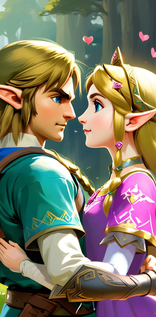 Link+ Zelda in Love