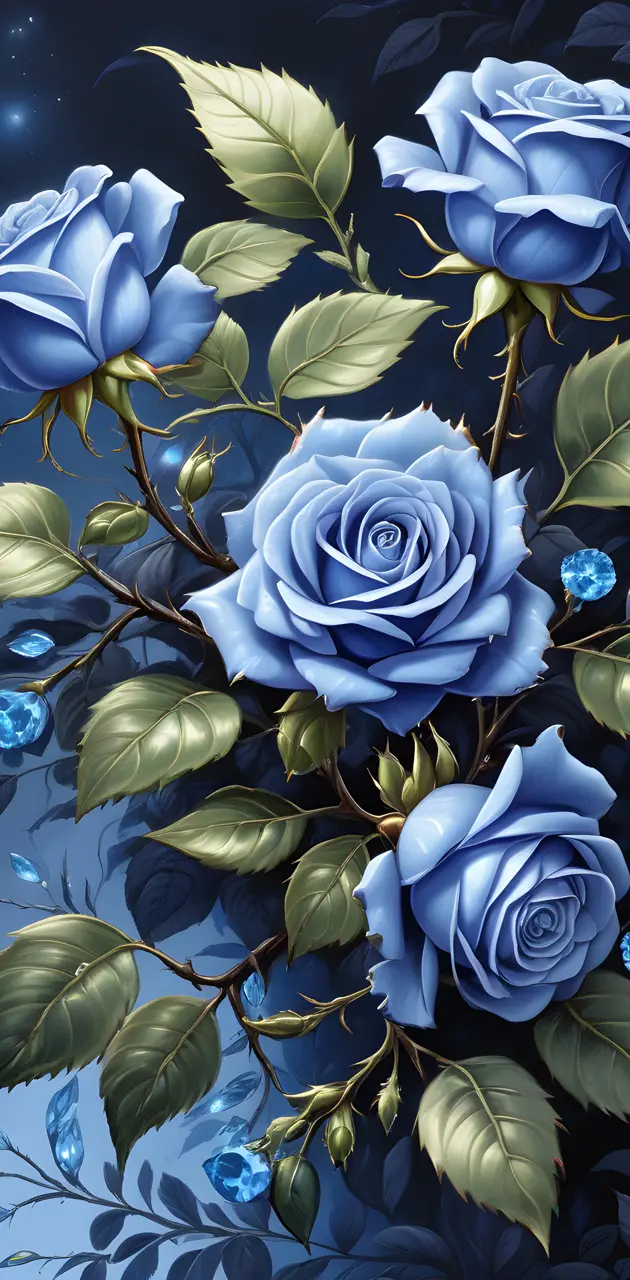 blue topaz roses