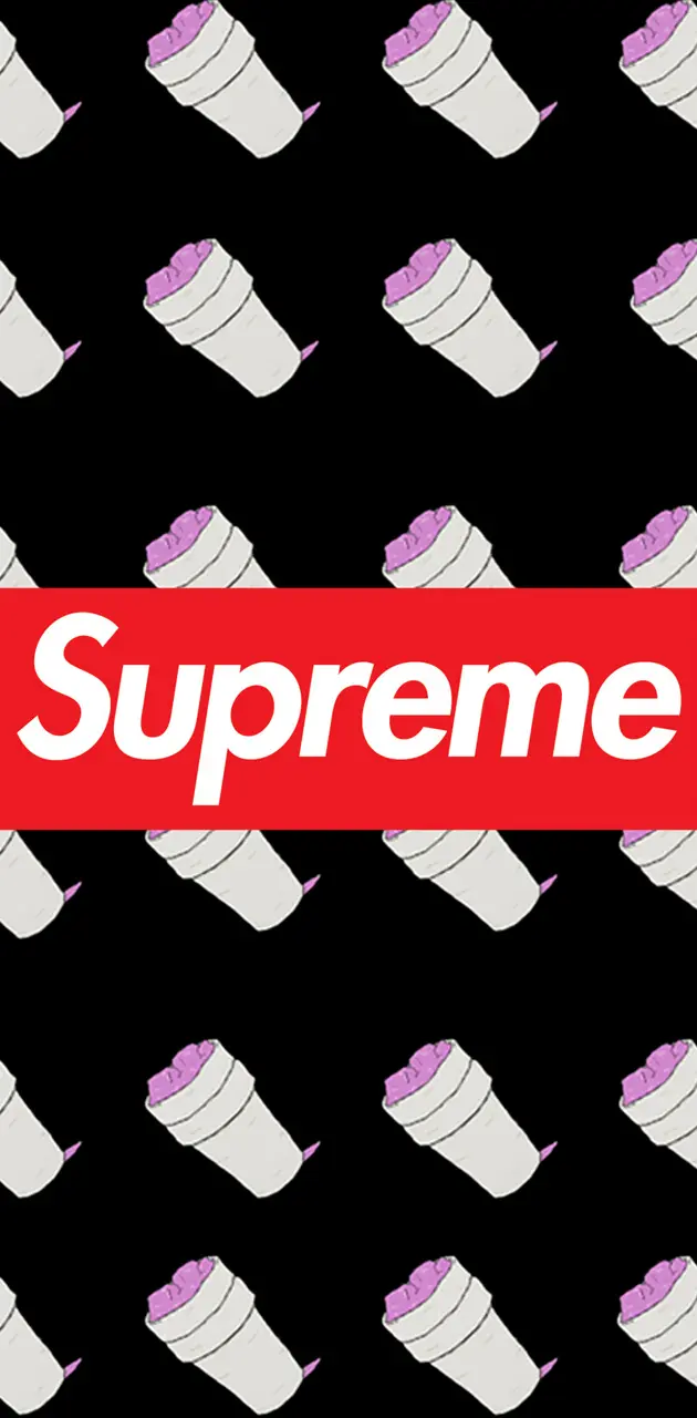 Supreme, Black, Logo Wallpaper Download
