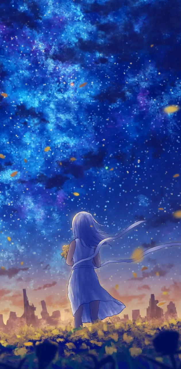 Sunset blue anime