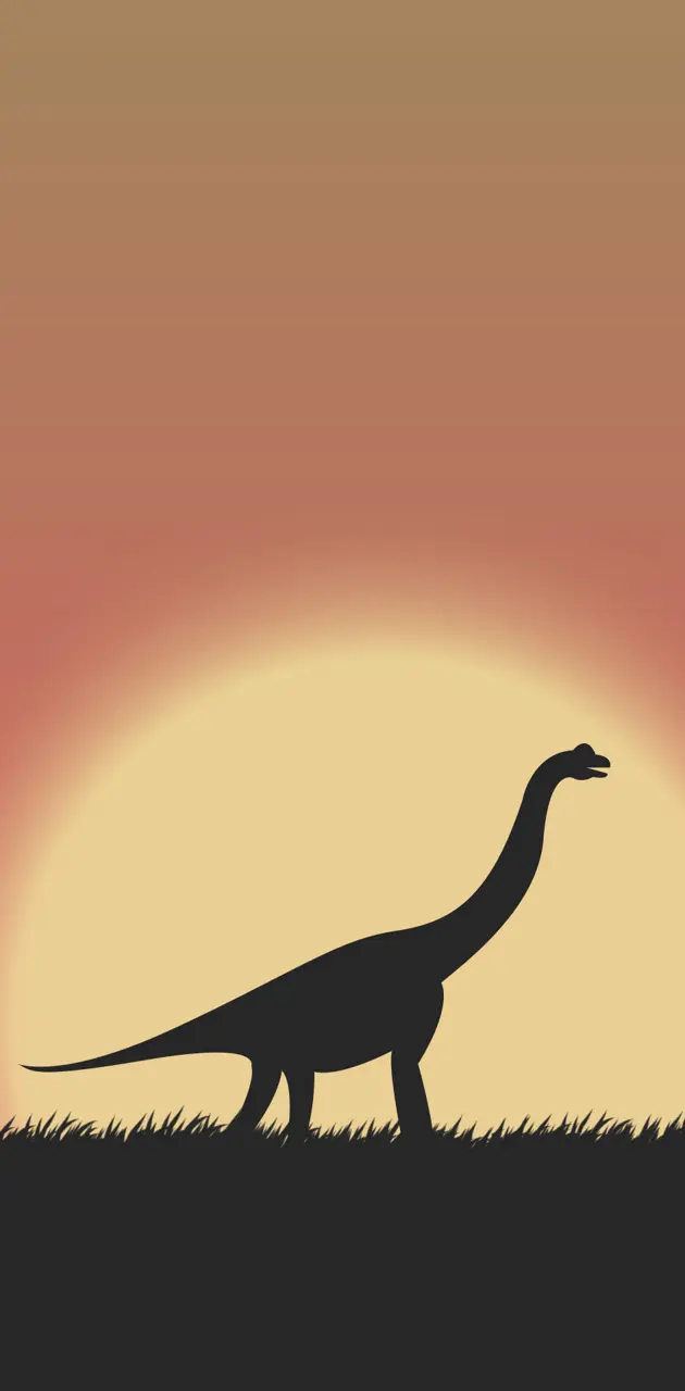 dinosaur sunset