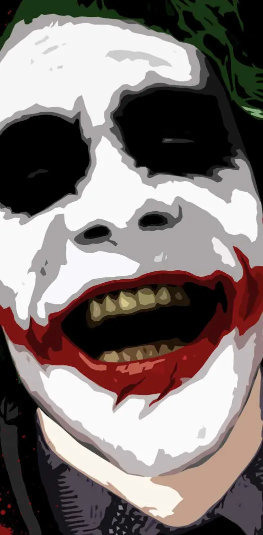heath ledger joker laughing
