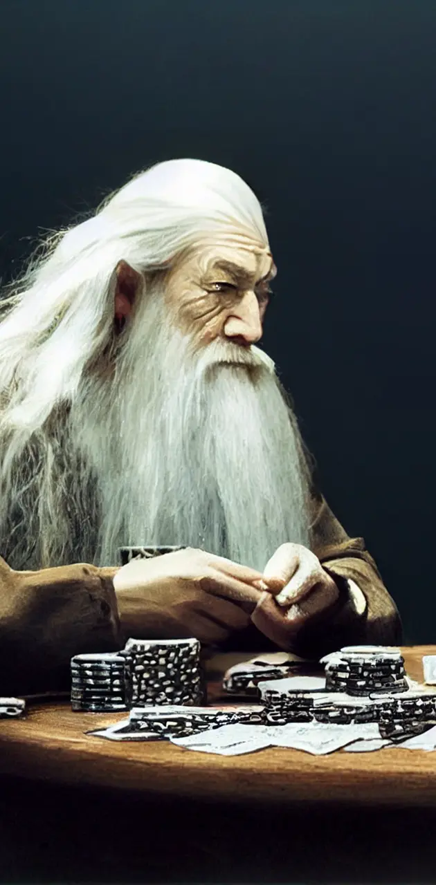 Gandalf Playing Poker