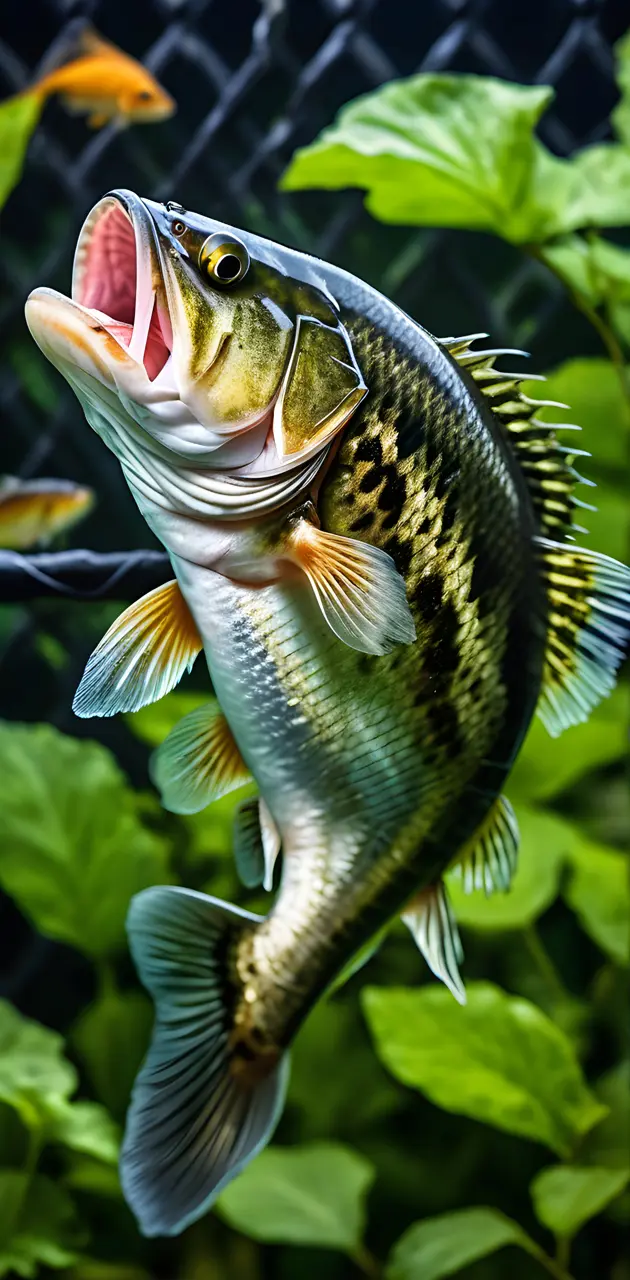 a fish with its mouth open