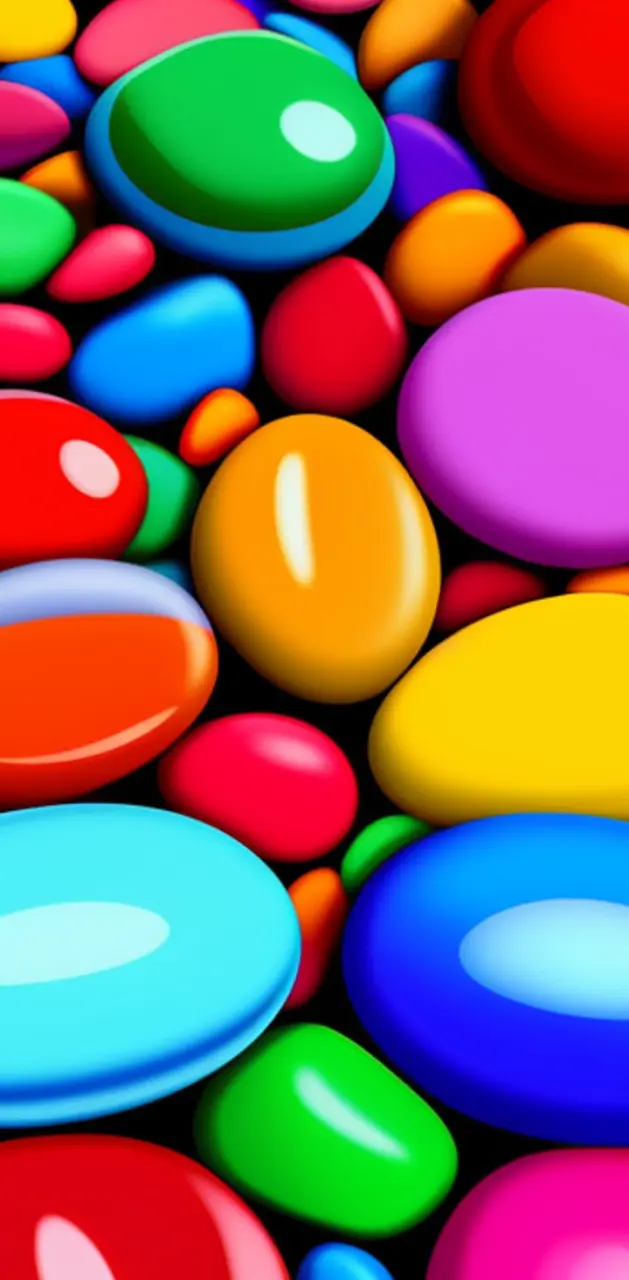 Colored pebbles 