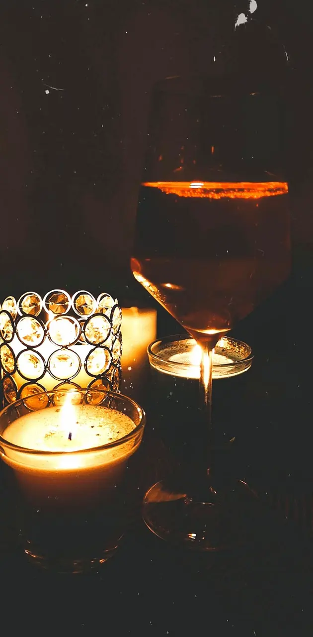 Wine and candles 
