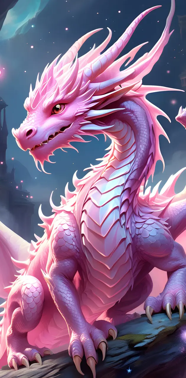 a pink dragon