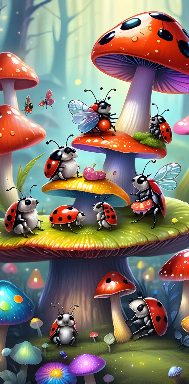 Ladybug family reunion