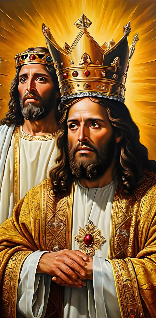 King Jesus with Yahweh