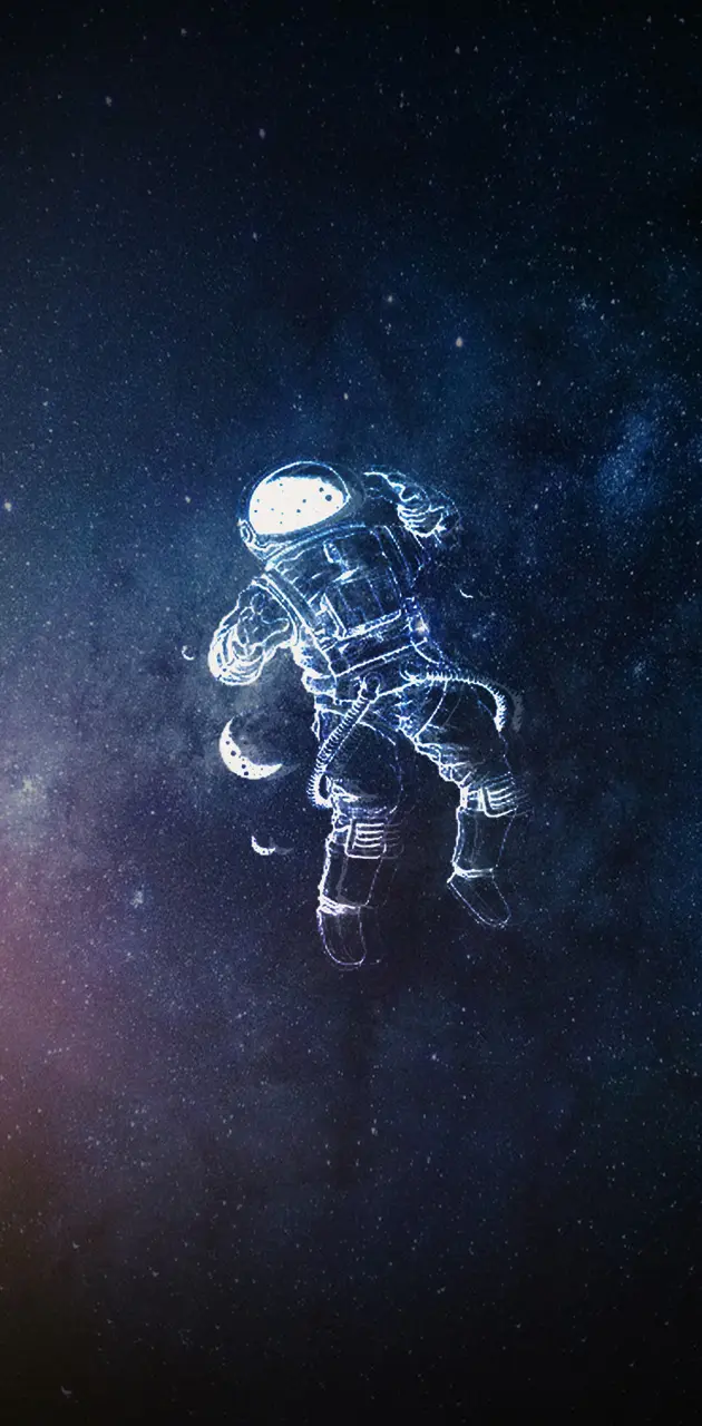 Spaceman in Galaxy