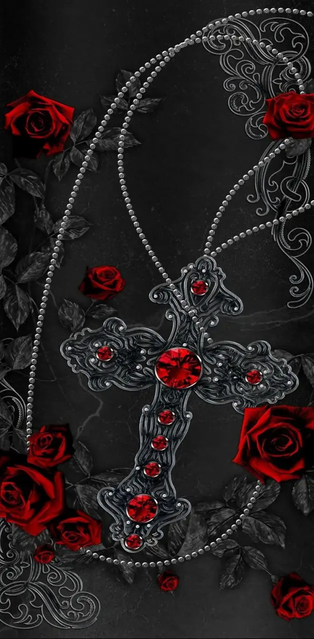 CROSS AND ROSES