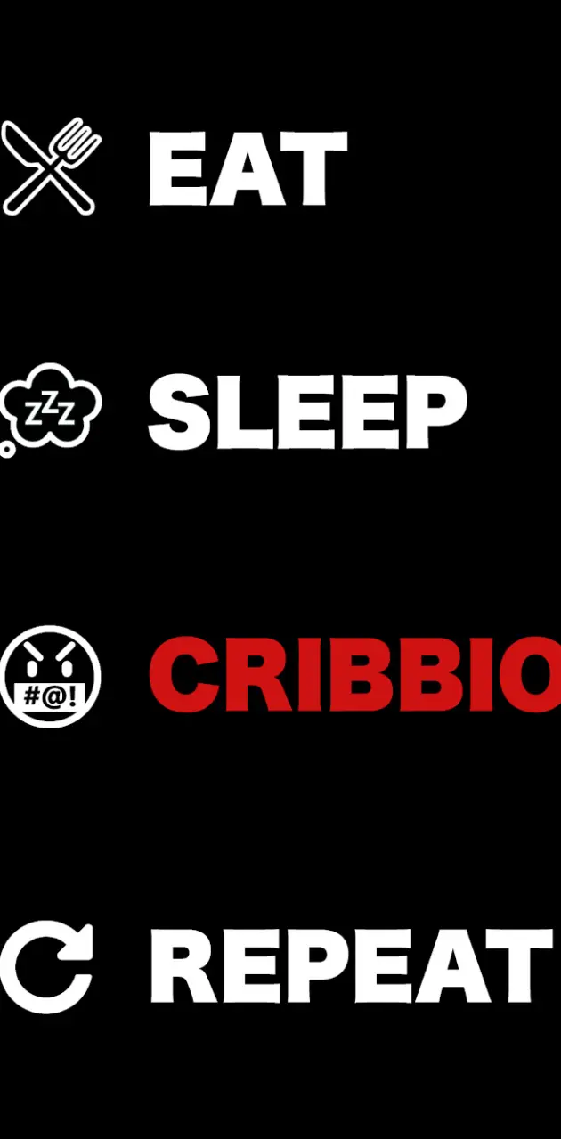 eat sleep cribbio