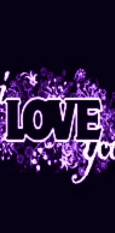 I Love You  Purple
