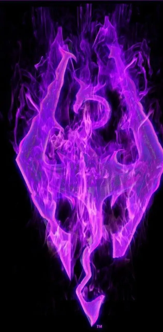 Purple Skyrim Logo