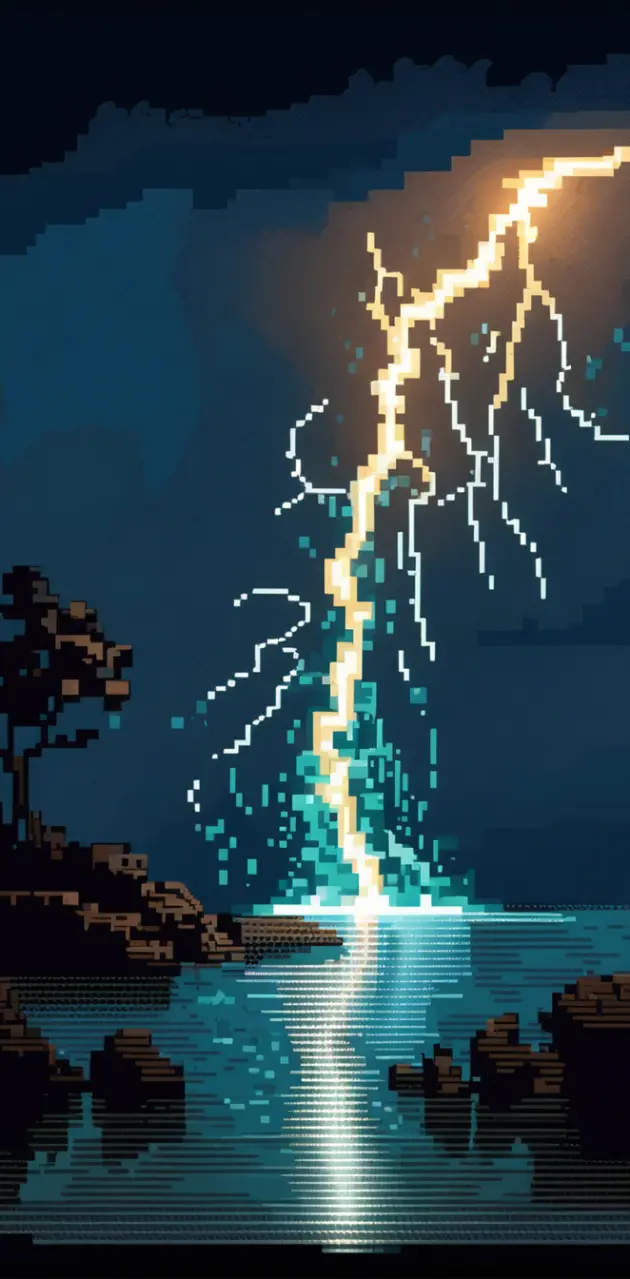 Pixelart lightning