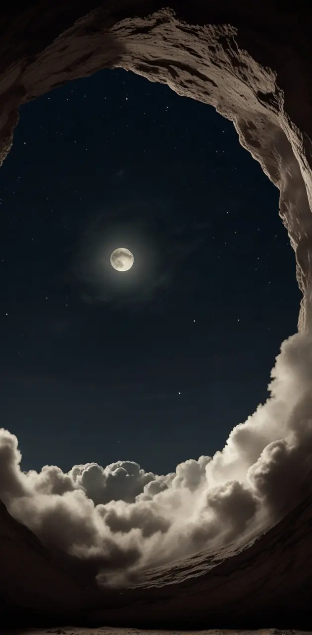Moon, cloud,sky.