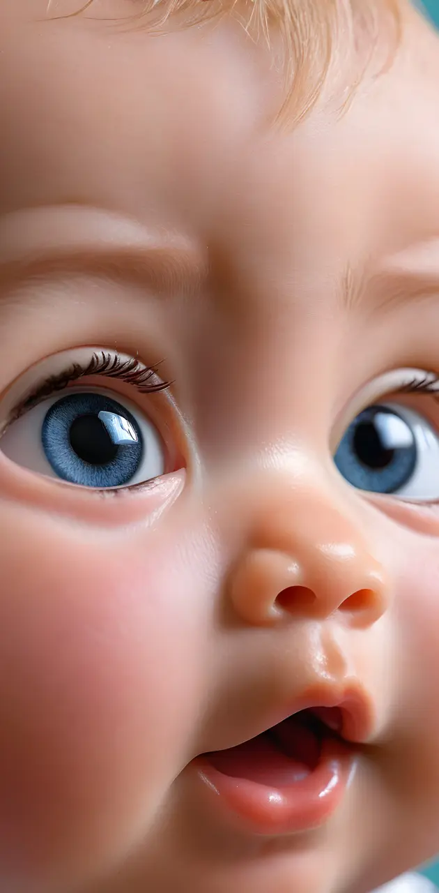 close-up of a baby