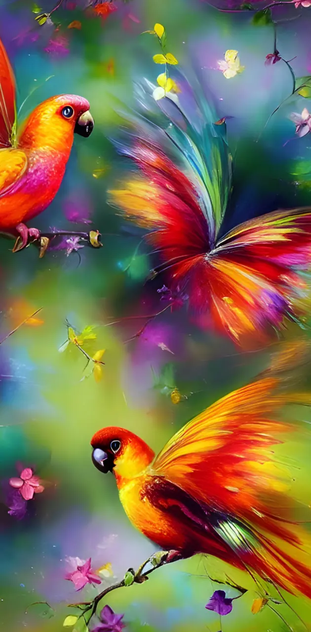Colorful Conures 
