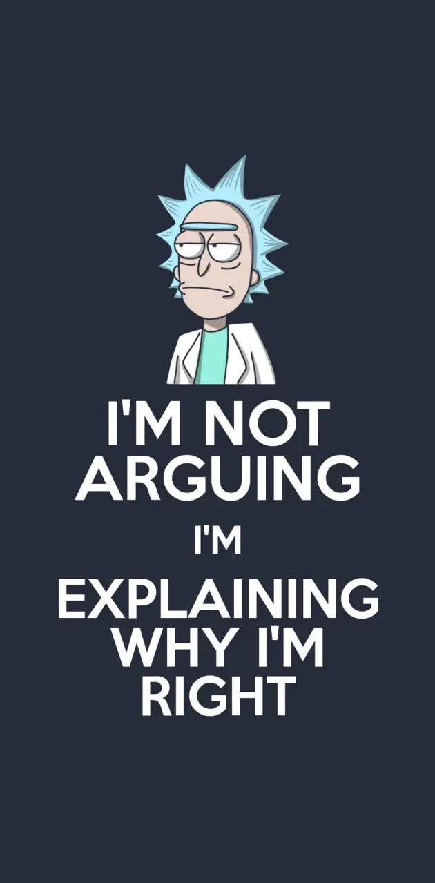 Rick Not Arguing