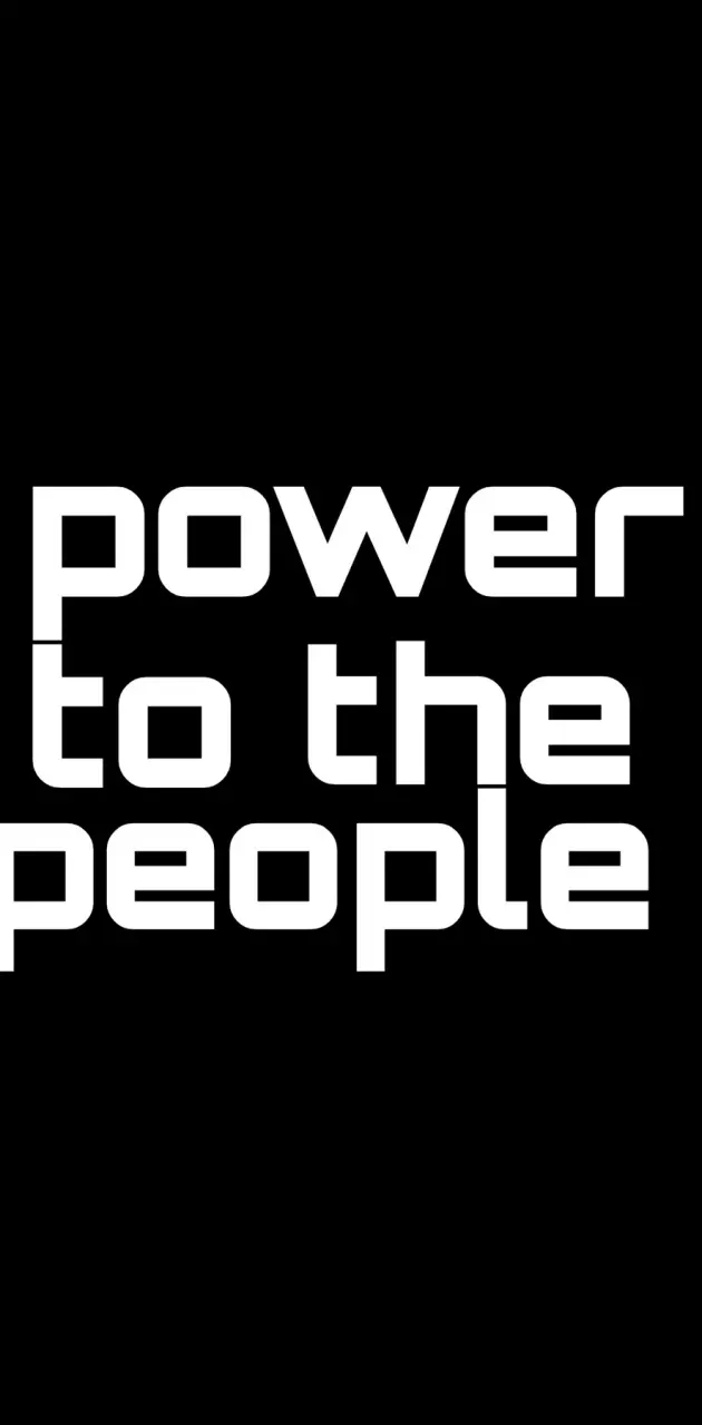 Power to the people 