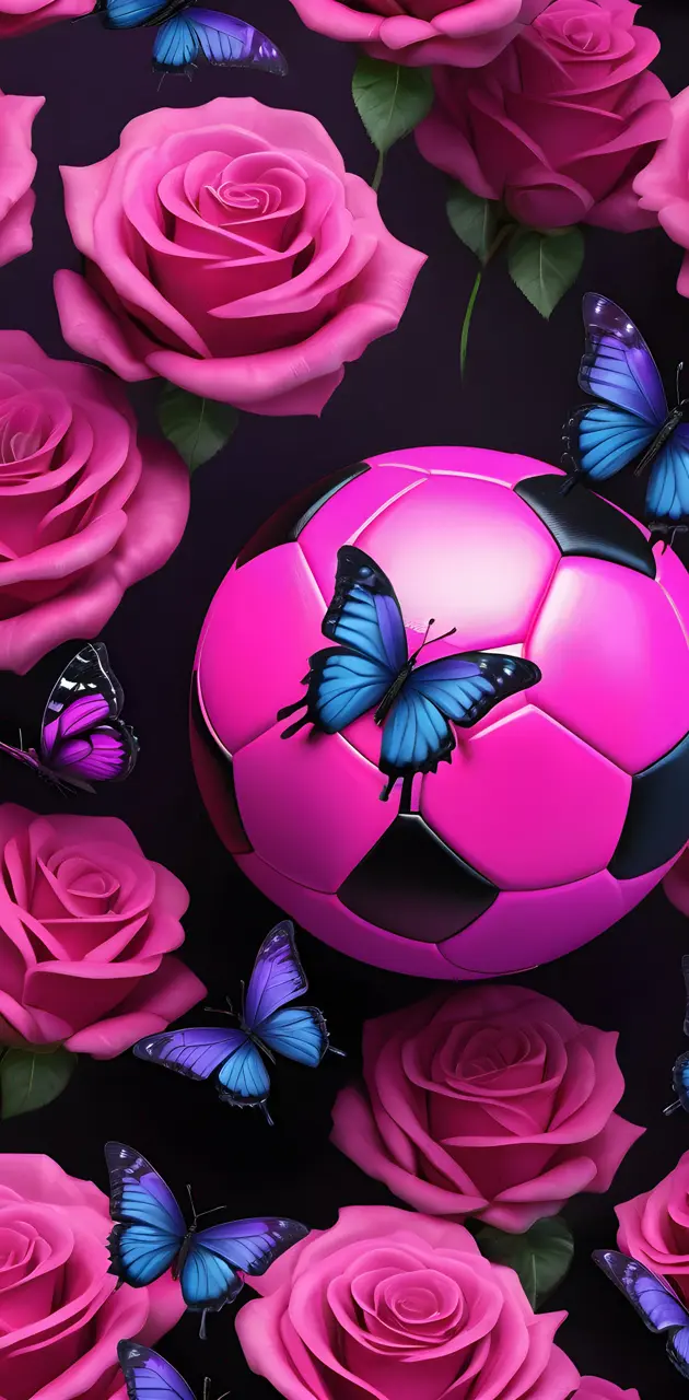pink soccer ball