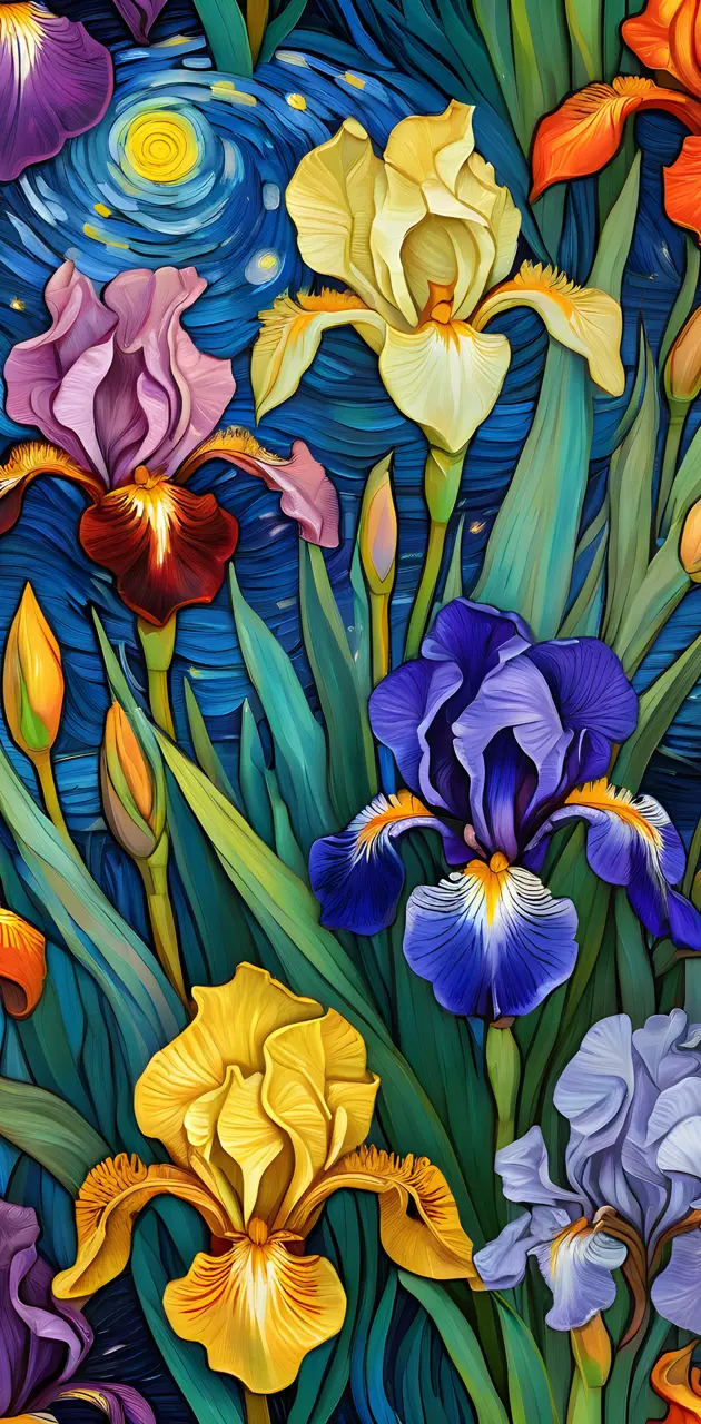 Irises Bloom
