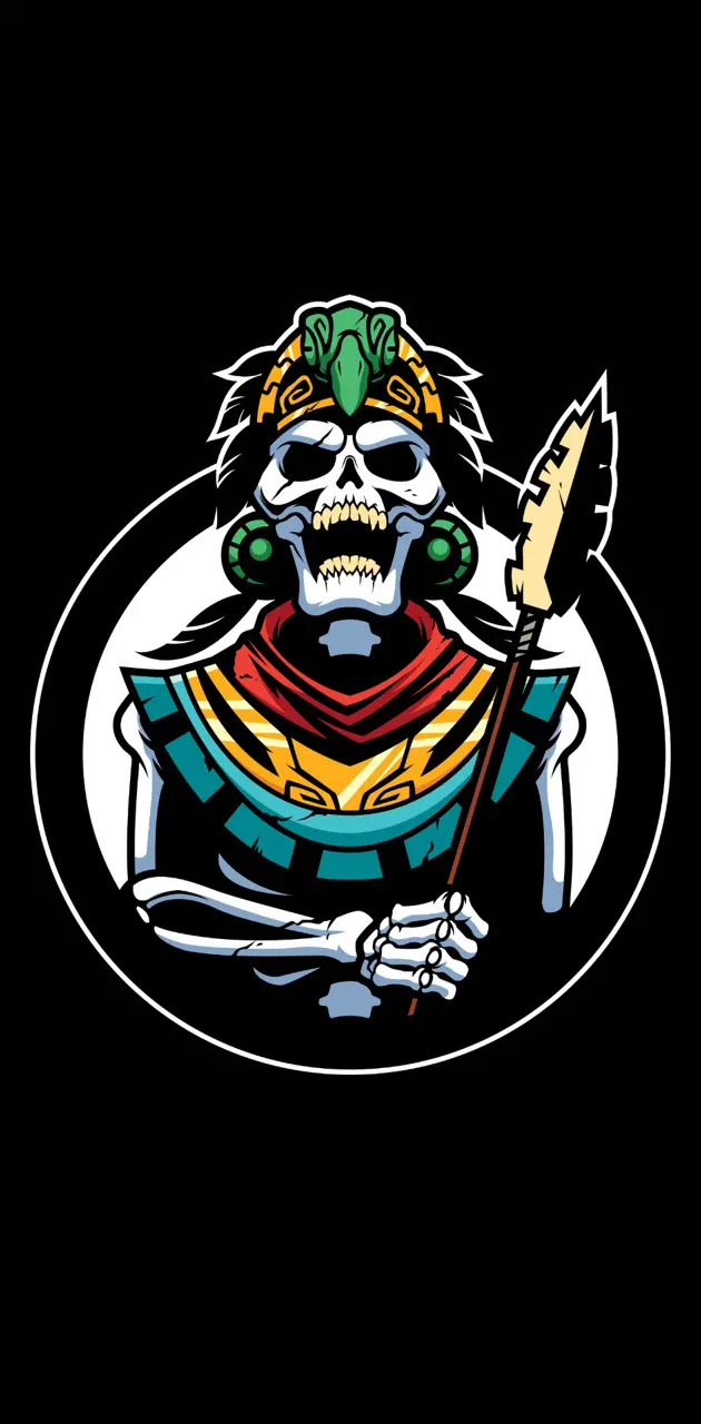 skull spear logo