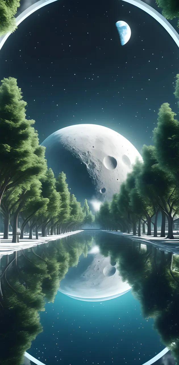 Peaceful Moonrise