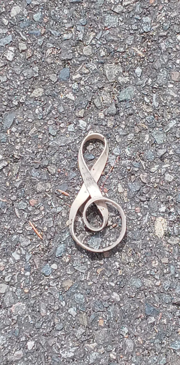 Rubber band on ground