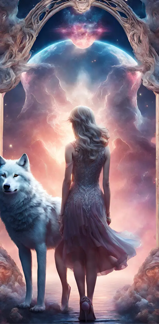 Wolf And Girl Fantasy