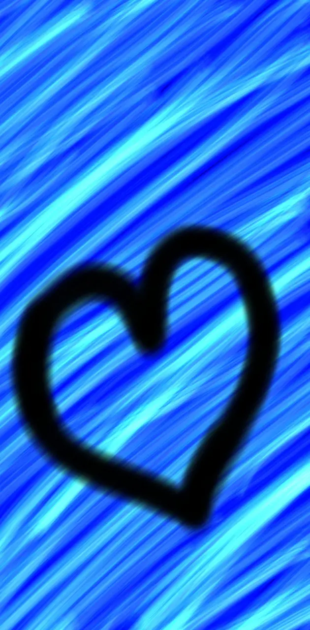 neon blue heart