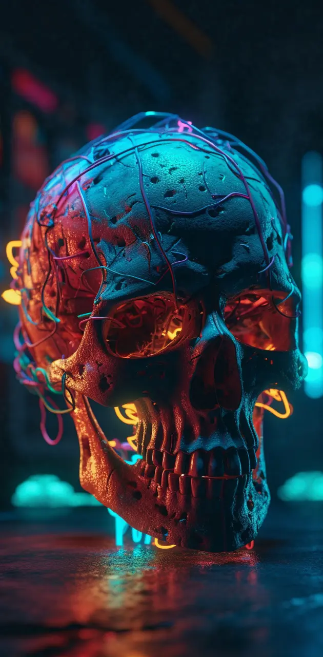 Neon Skull #3