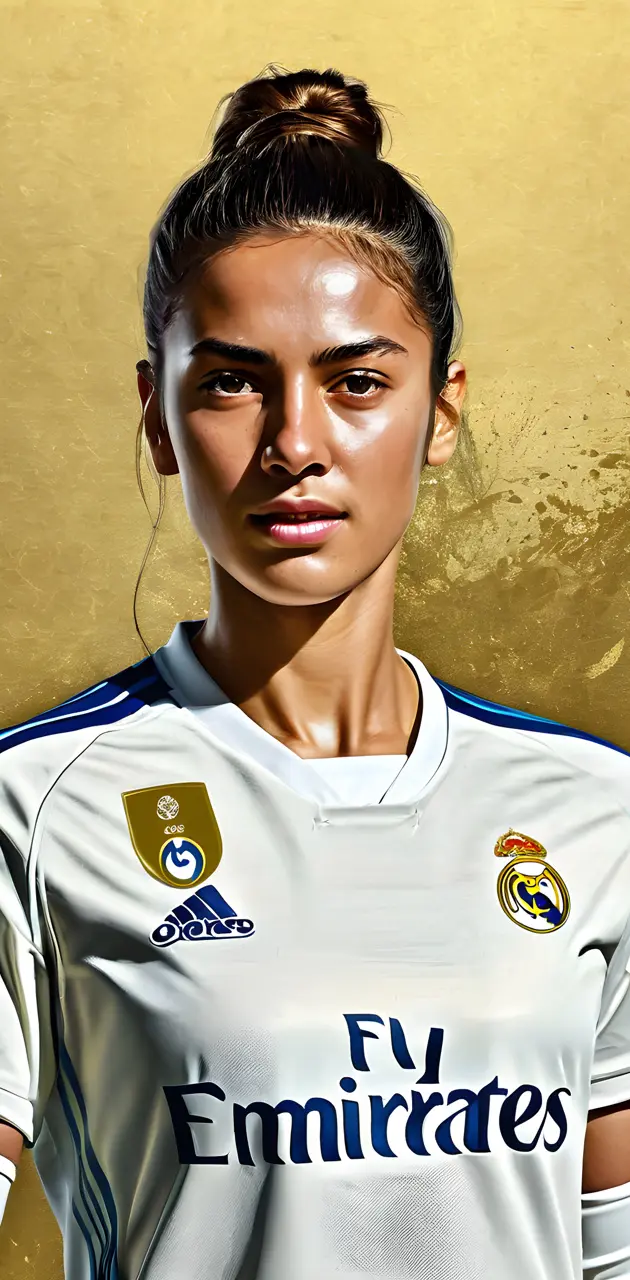 Real Madrid gold woman