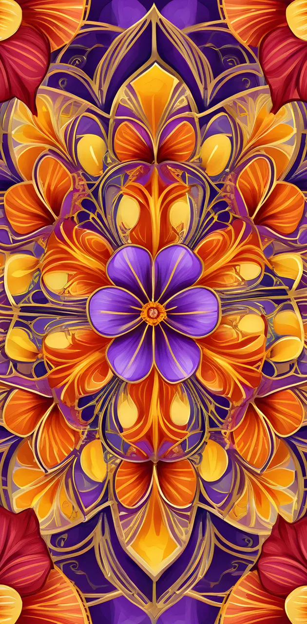 Colour-Pop Hibiscus Mandala Wp