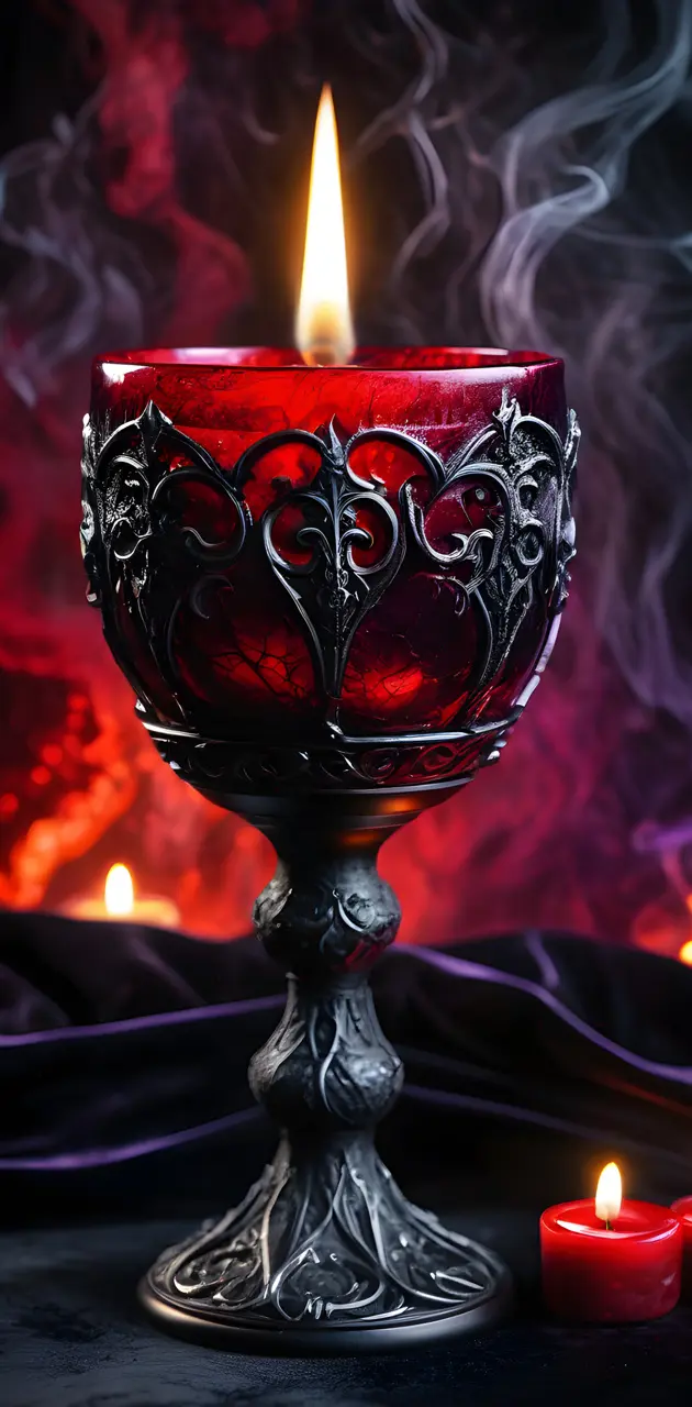 Red Candle Goblet