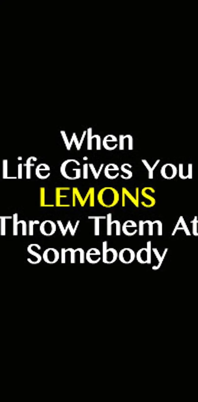 Lemons rule
