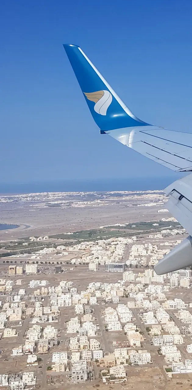 Flying over Oman