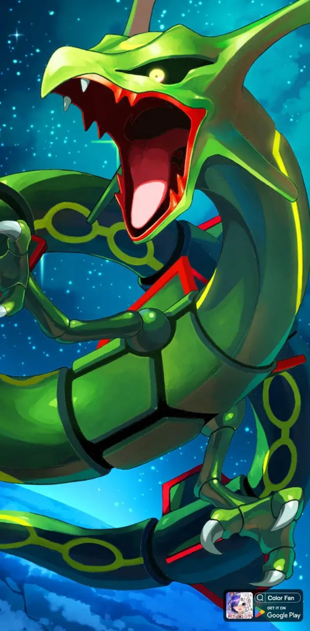 Rayquaza in the sky