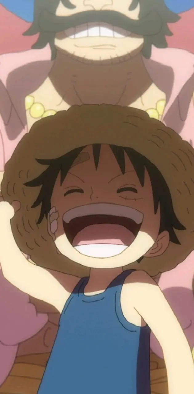 Luffy laughing