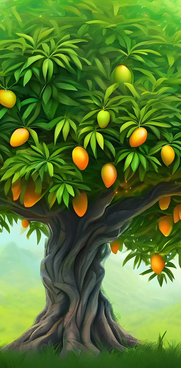 a juicey mango tree