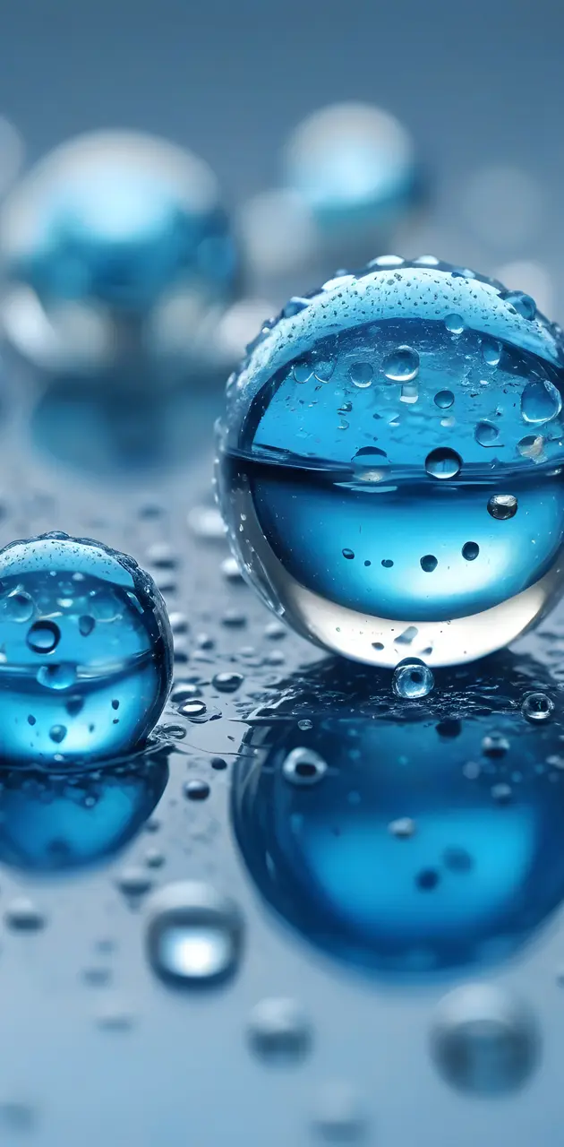 a group of water drops